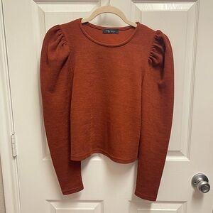 KLd Rust Longsleeve Blouse